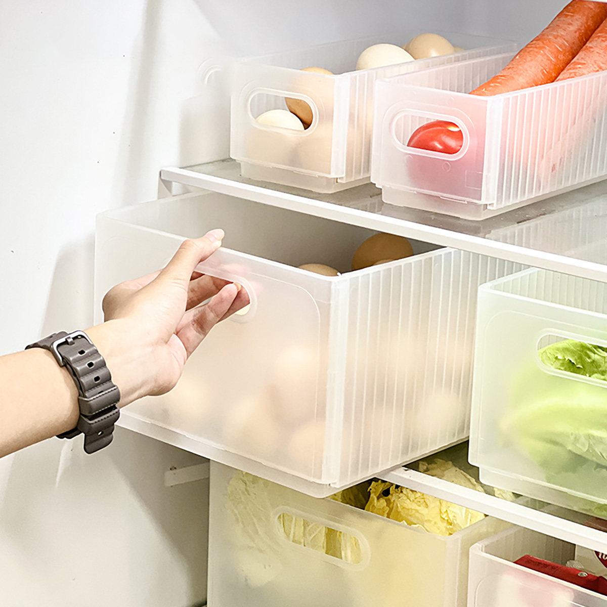 Food Storage Without Plastic - WORTHBUY Plastik Katlanır Buzdolabı Saklama Kutusu