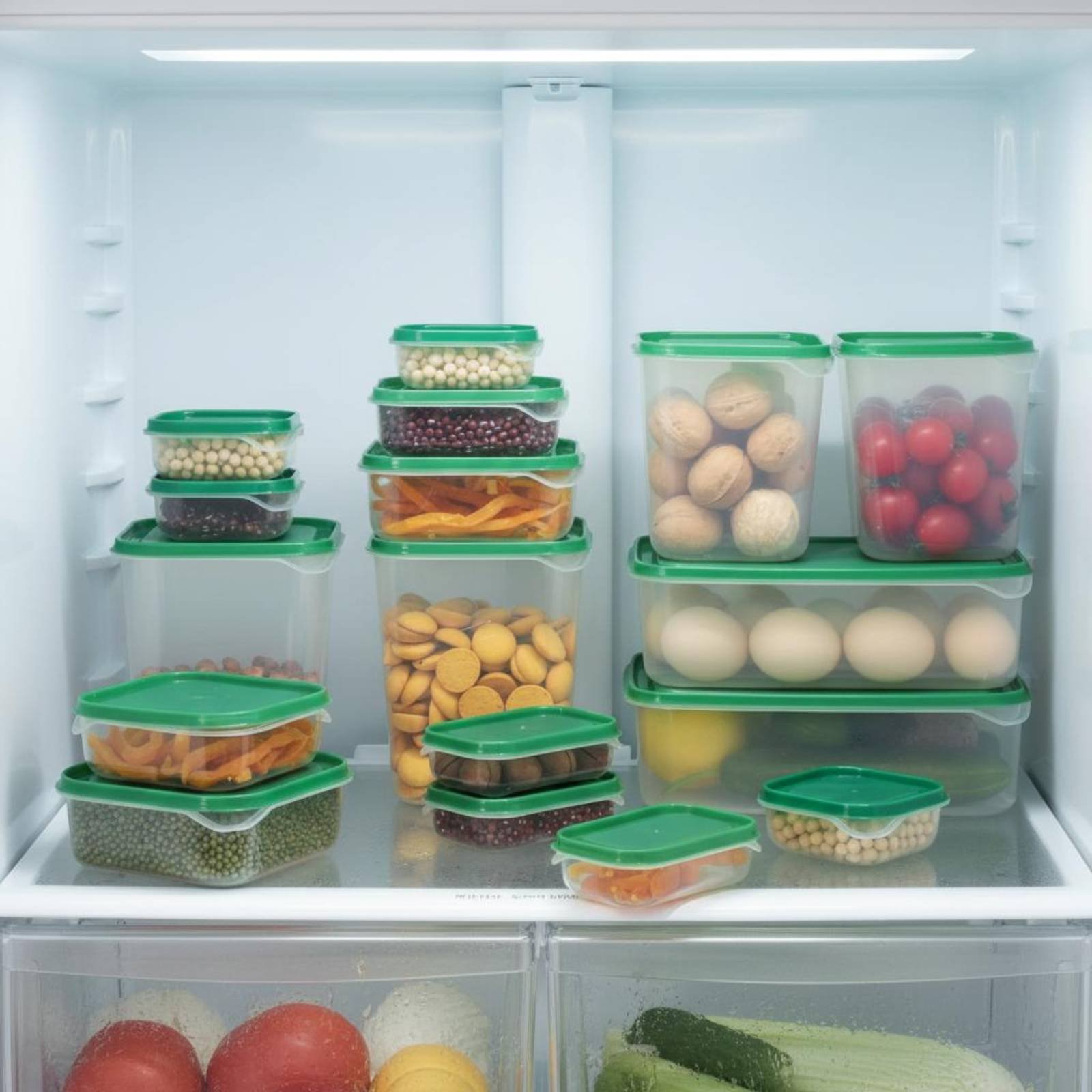 Food Storage Box Plastic - 17 Parça Buzdolabı Saklama Kutusu Seti