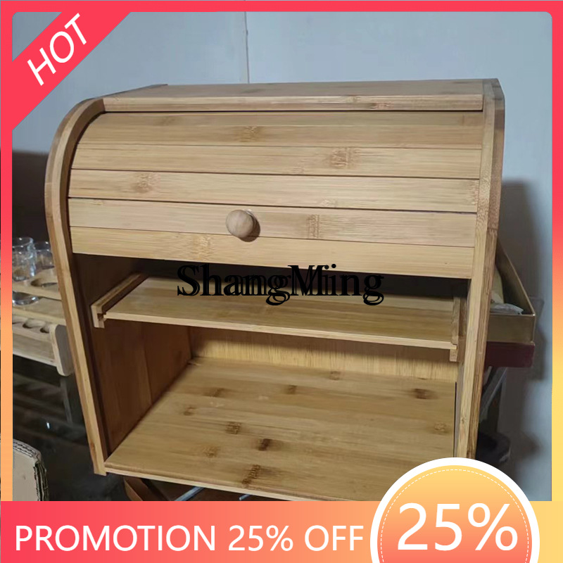 Bread Box Bamboo - SM Ev Tipi Bambu Ekmek Saklama