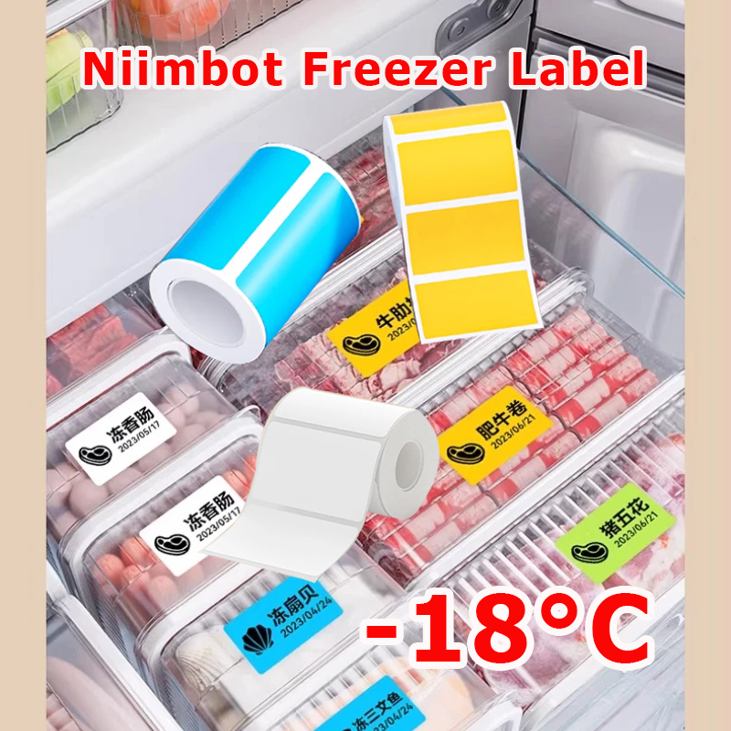 Food Storage And Temperature - NIIMBOT B1/B21/B31/B203/B3S Dondurucu Etiket Kağıdı -18