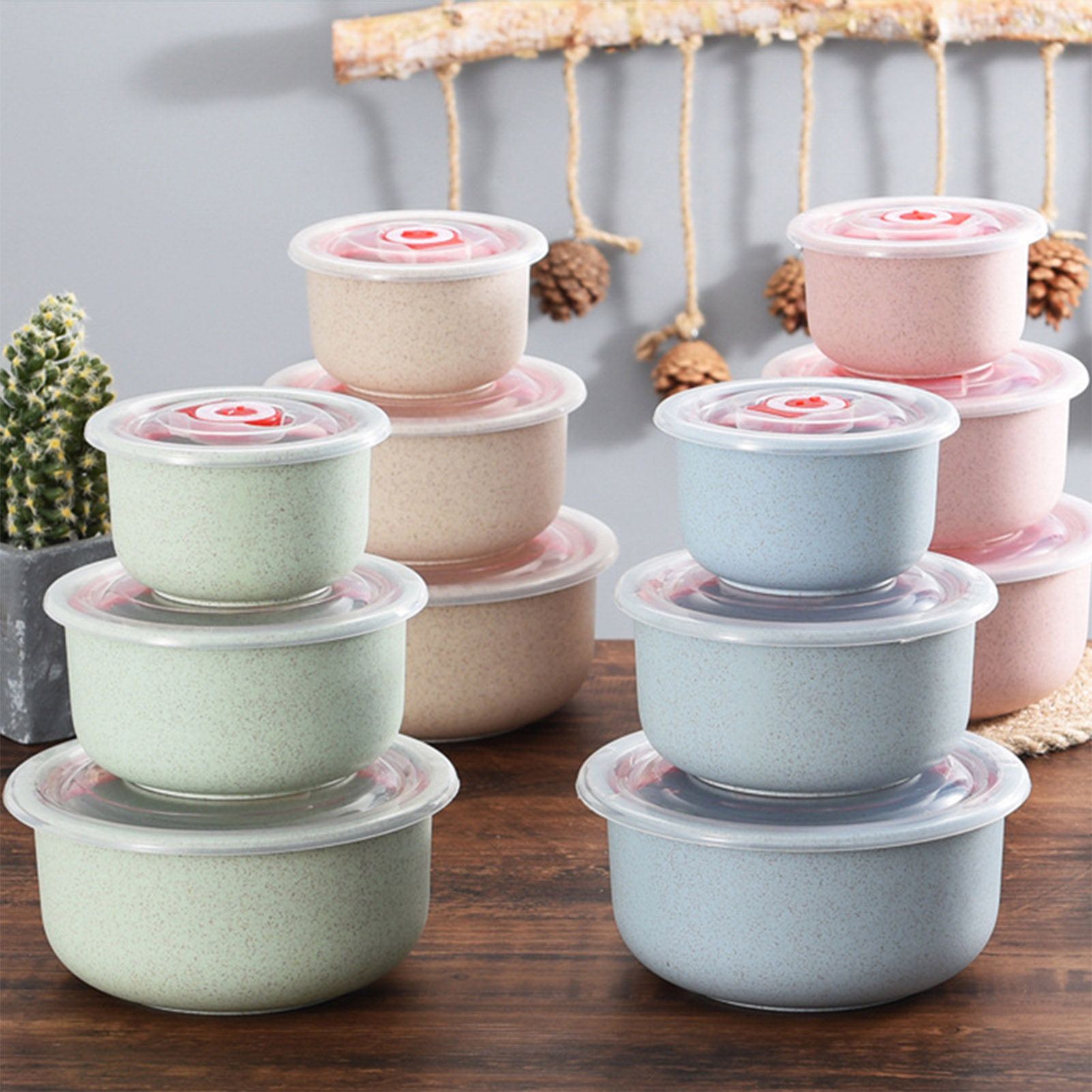 Food Storage Without Plastic - 3 adet Gıda Saklama Kapları Bento