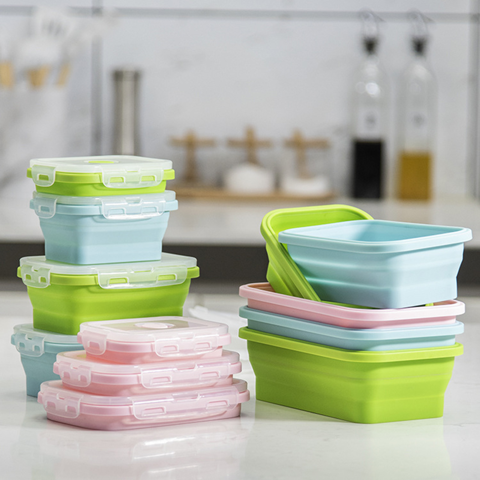 Food Storage Box Plastic - Silikon Öğle Yemeği Kutusu Gıda Sınıfı
