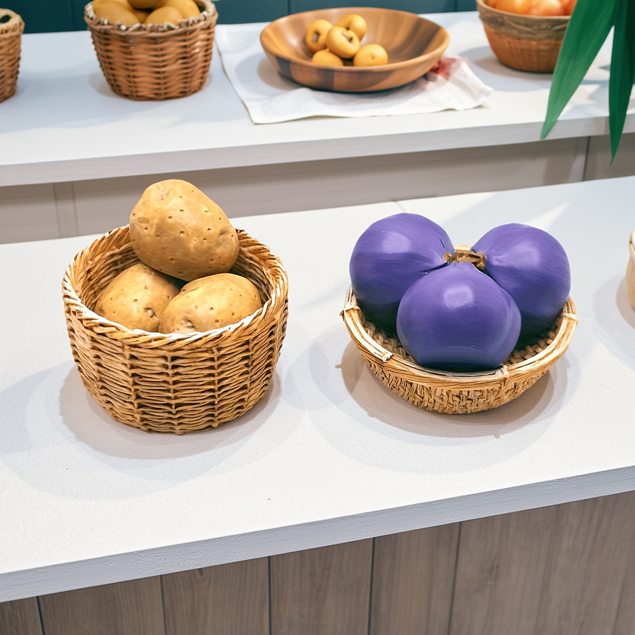 Food Storage Plastic - 8 Parça/Set Oyuncak Bebek Evi Minyatür