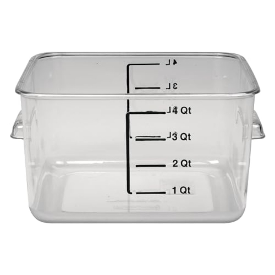 Food Storage 4 Quart - Yerden Tasarruf Sağlayan Kare Gıda Saklama