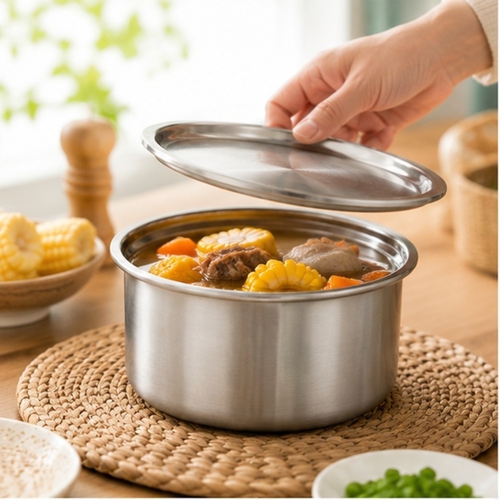 Food Storage Order - 304 Paslanmaz Çelik Kapaklı Ramekin, Buharda