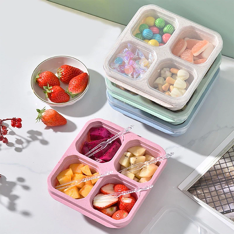 Food Storage Box Plastic - 4 izgaralar gıda sebze meyve bağımsız