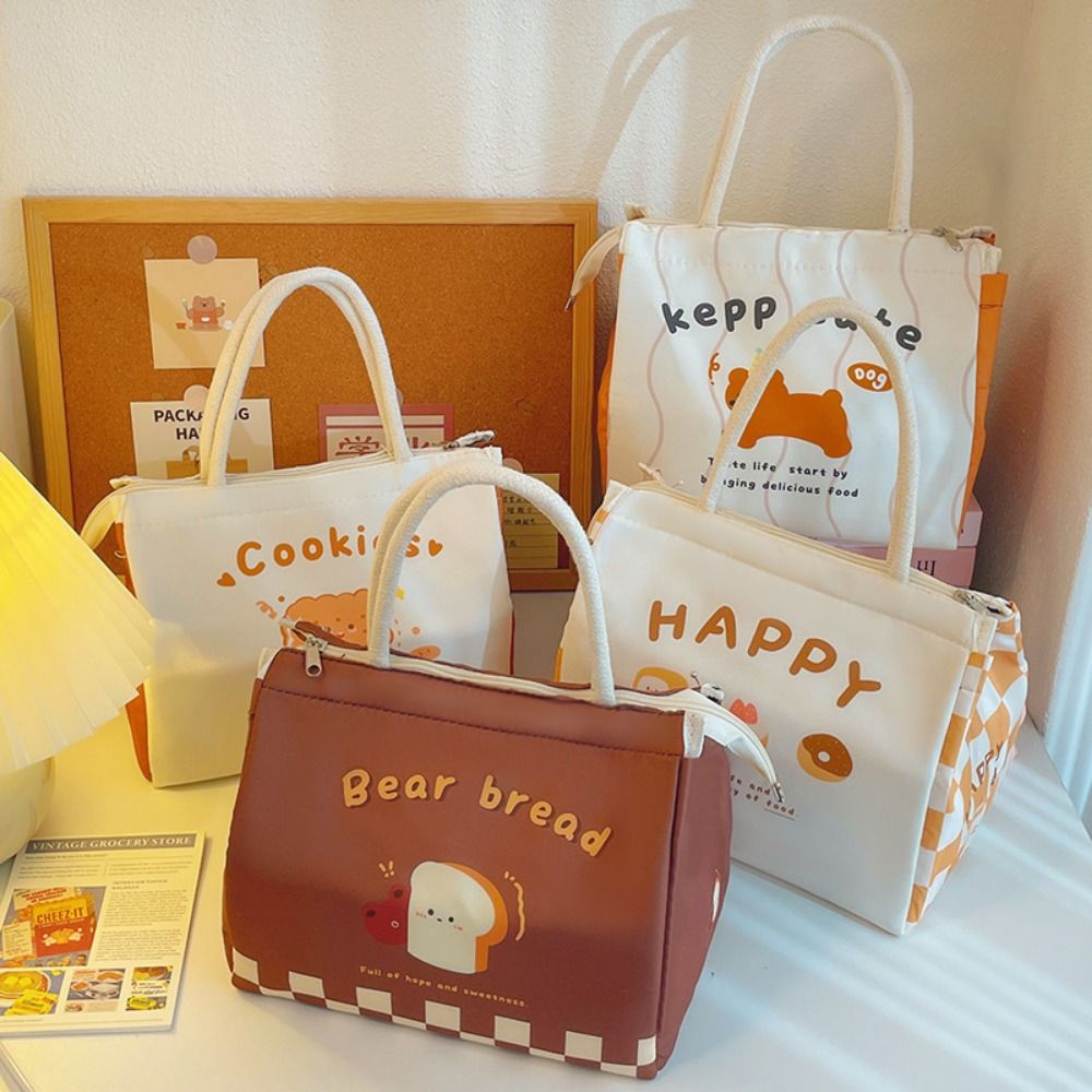 Food Storage Keep Warm - Kawaii Taşınabilir Termal Öğle Yemeği Çantaları