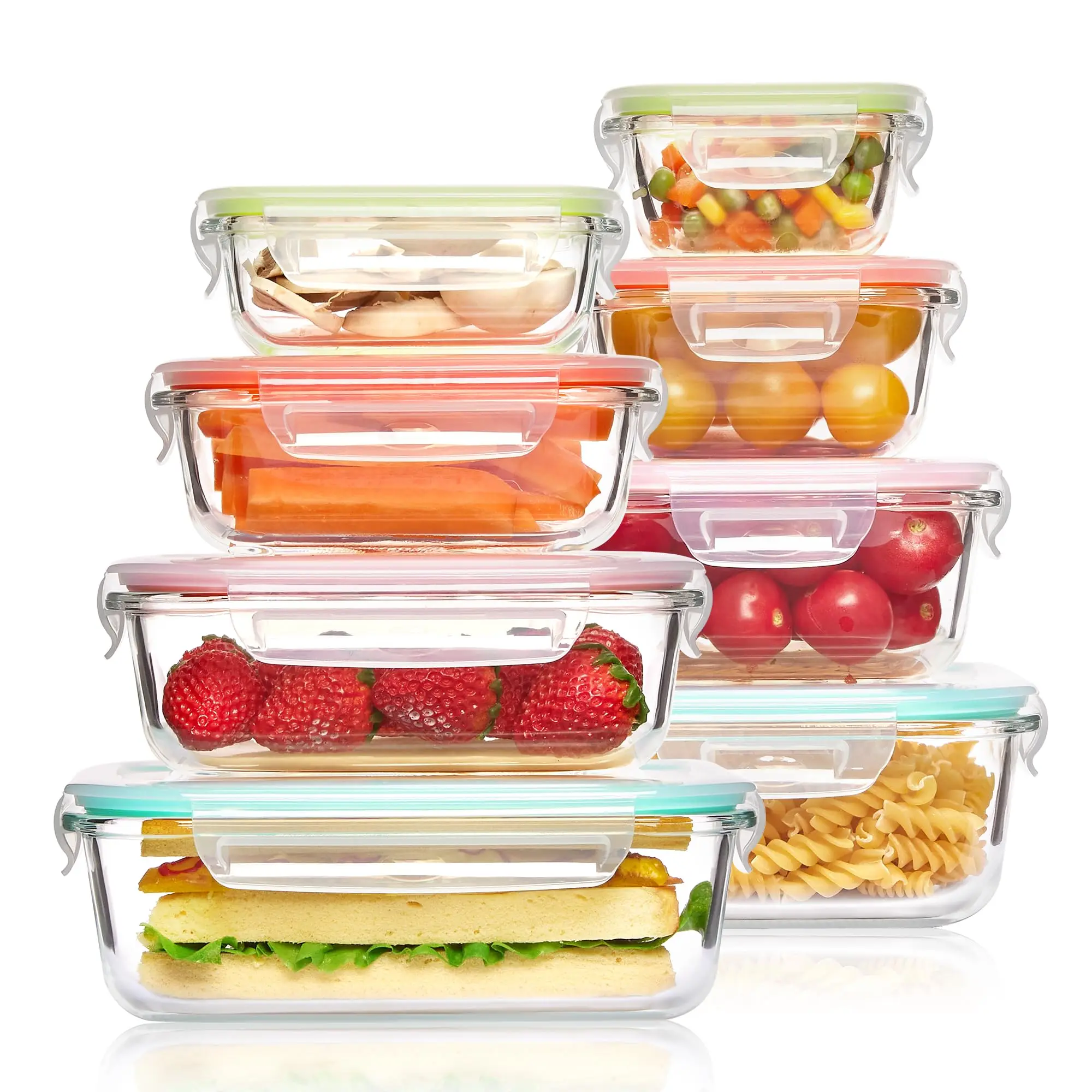 Glass Meal Prep Container - Cam Öğle Yemeği Kutusu Gıda Saklama
