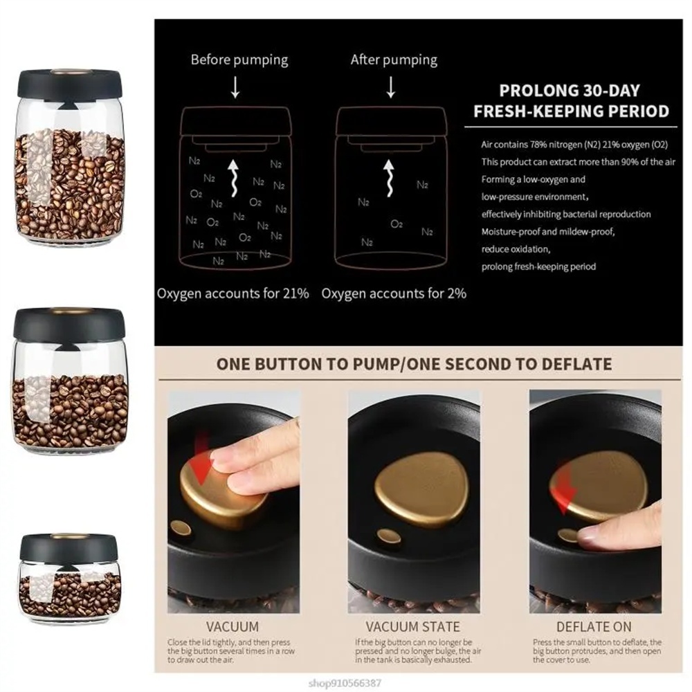 1 paket Kahve Çekirdeği Saklam - Glass Meal Prep Container incelemesi ve fiyatı