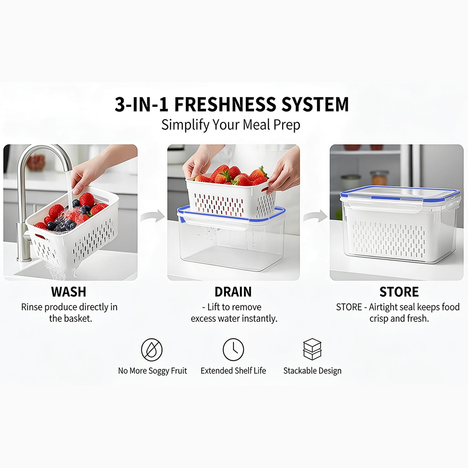 4'ü 1 Arada Gıda Saklama Kabı  - Food Storage Plastic incelemesi ve fiyatı