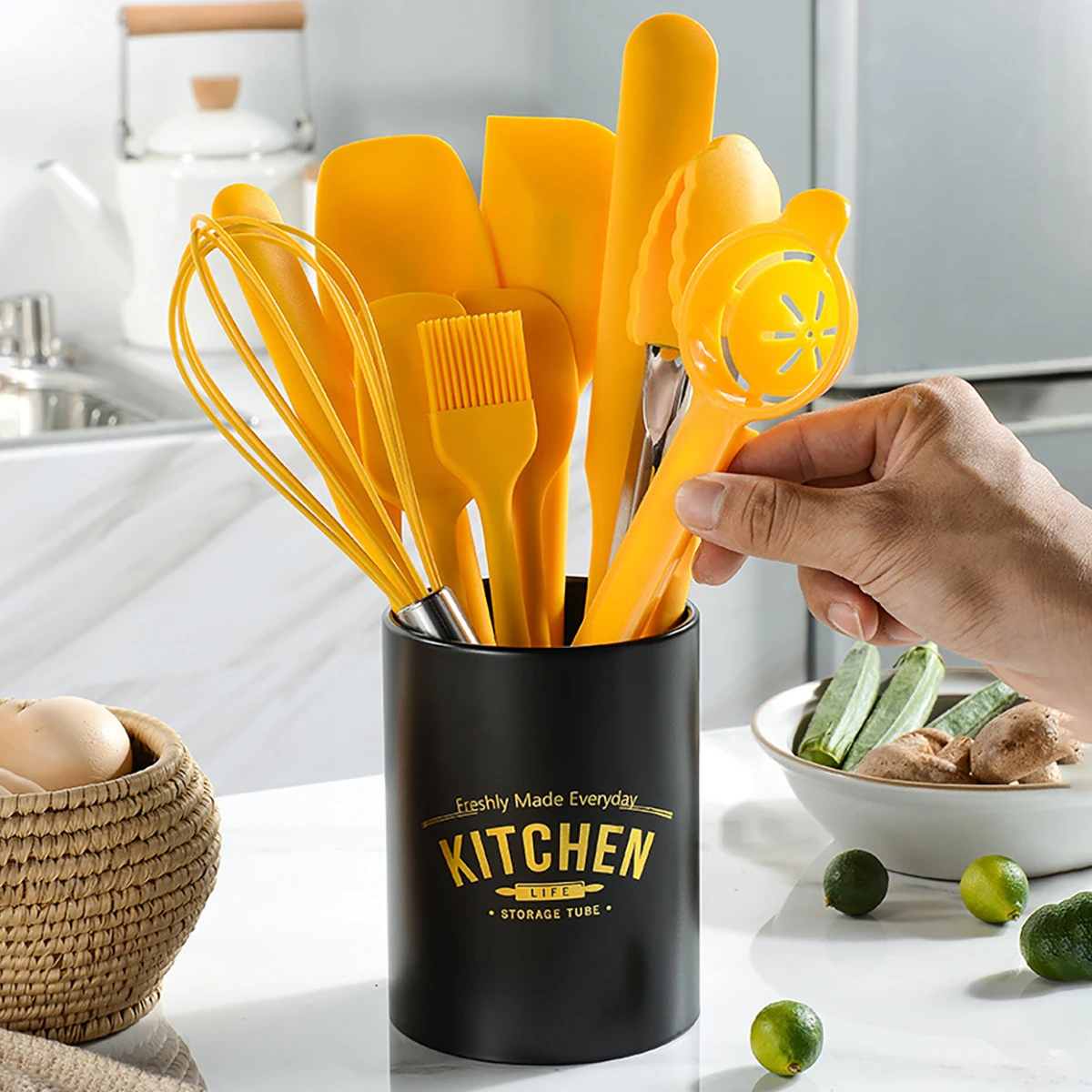 10 adet Sarı Mutfak Gereçleri  - Food Storage Yellow incelemesi ve fiyatı