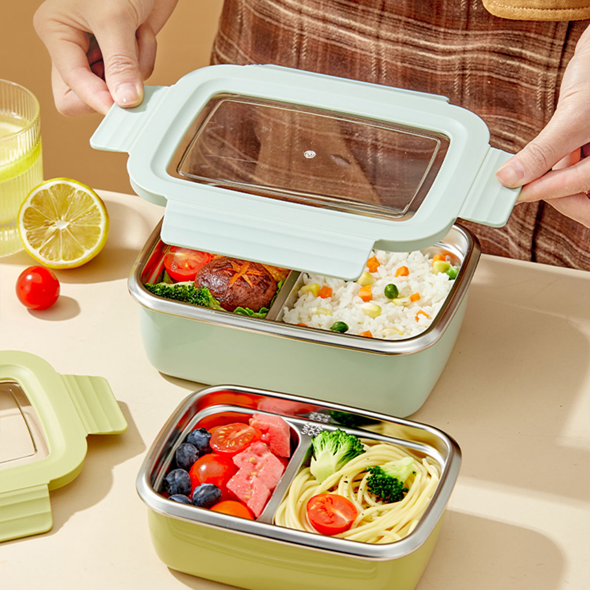 Mikrodalga 304 Paslanmaz Çelik - Glass Meal Prep Container incelemesi ve fiyatı