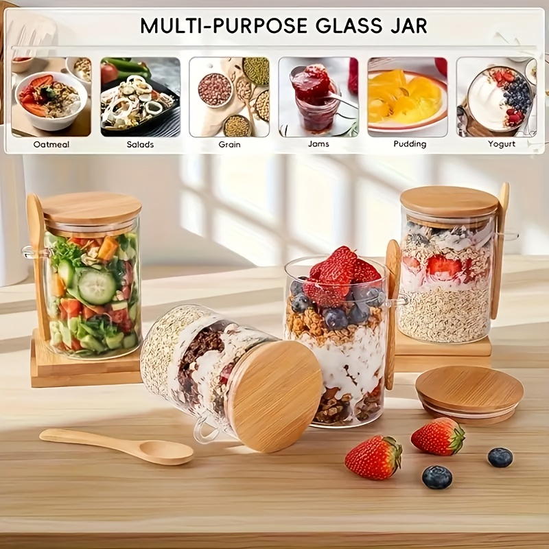 1/2/4/8 Parça Yulaf Ezmesi Cam - Glass Meal Prep Container incelemesi ve fiyatı