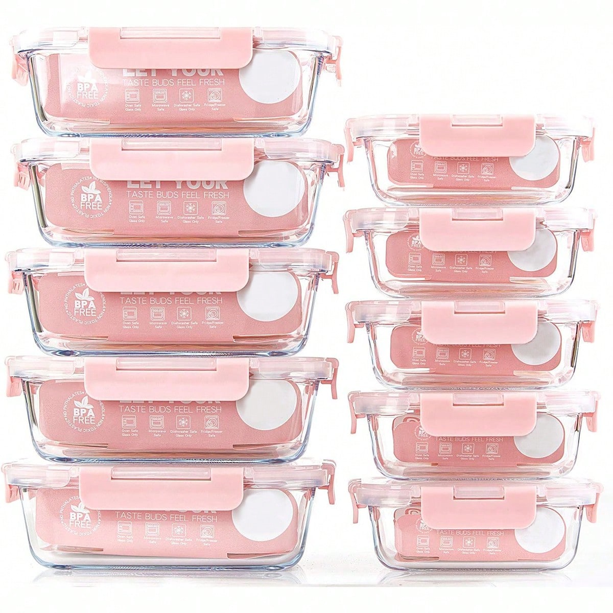 10'lu Paket Cam Yemek Hazırlık - Glass Meal Prep Container incelemesi ve fiyatı
