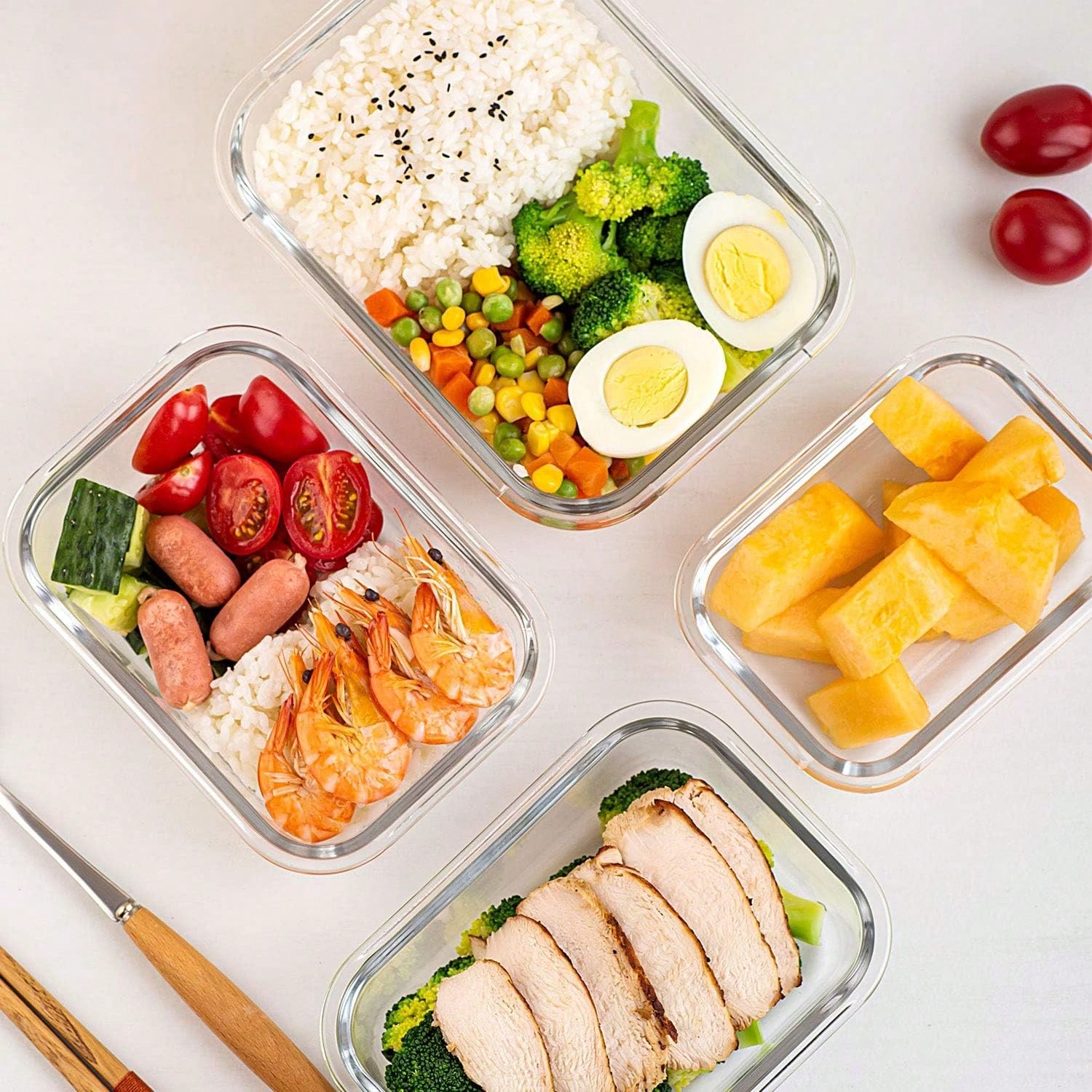 10'lu Paket Cam Yemek Hazırlık - Glass Meal Prep Container incelemesi ve fiyatı