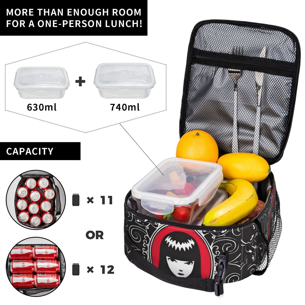E-Emily Garip Komik Baskılı İz - Food Storage Keep Warm incelemesi ve fiyatı