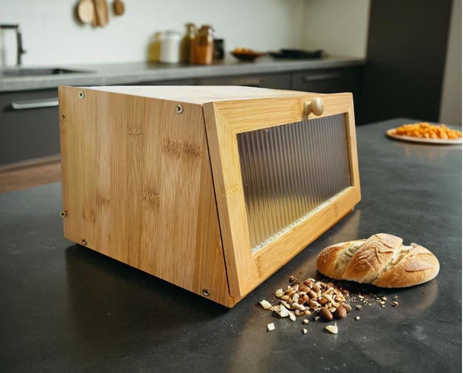 Bambu Ekmek Kutusu Mutfak Tezg - Bread Box Bamboo incelemesi ve fiyatı