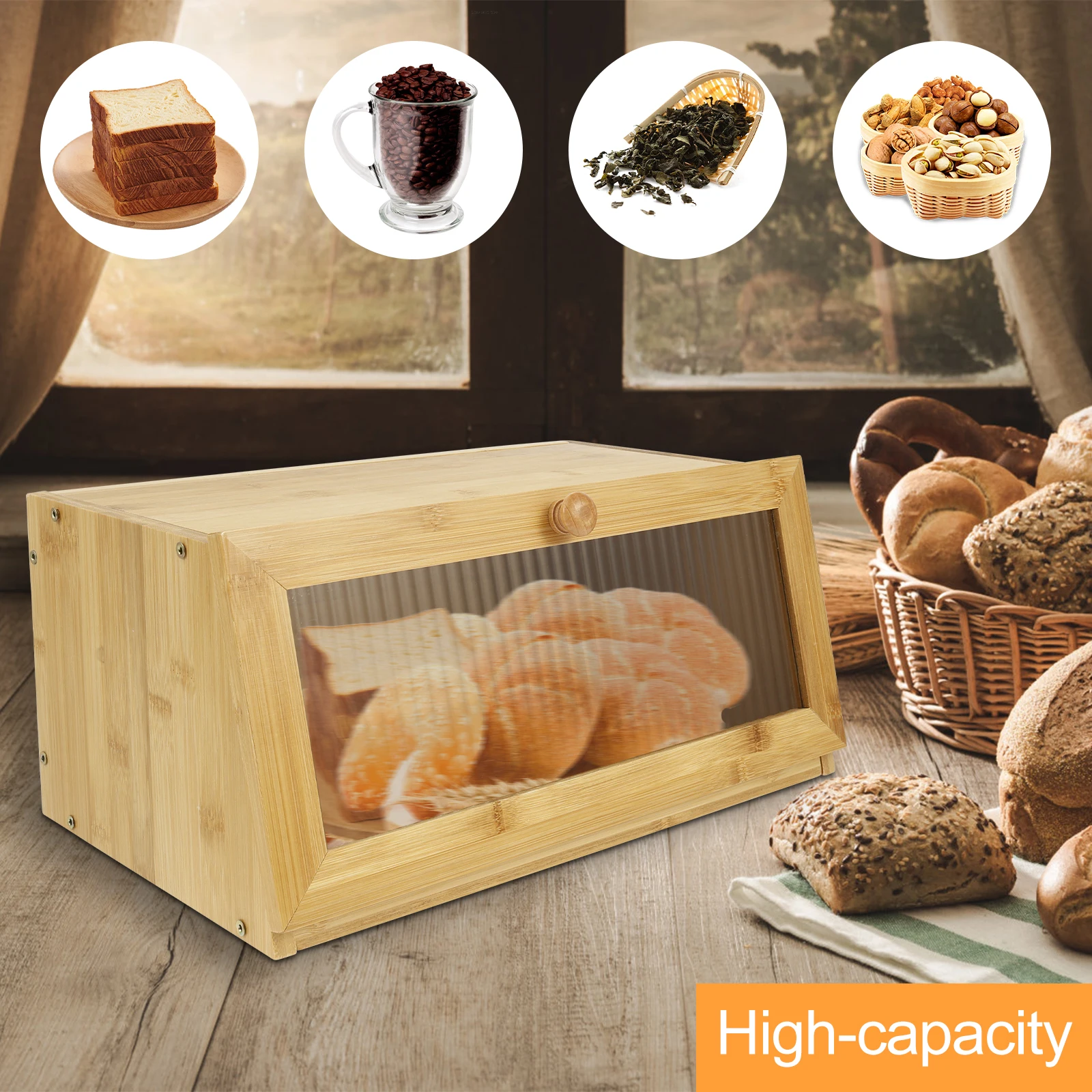 Bambu Ekmek Kutusu Mutfak Tezg - Bread Box Bamboo incelemesi ve fiyatı