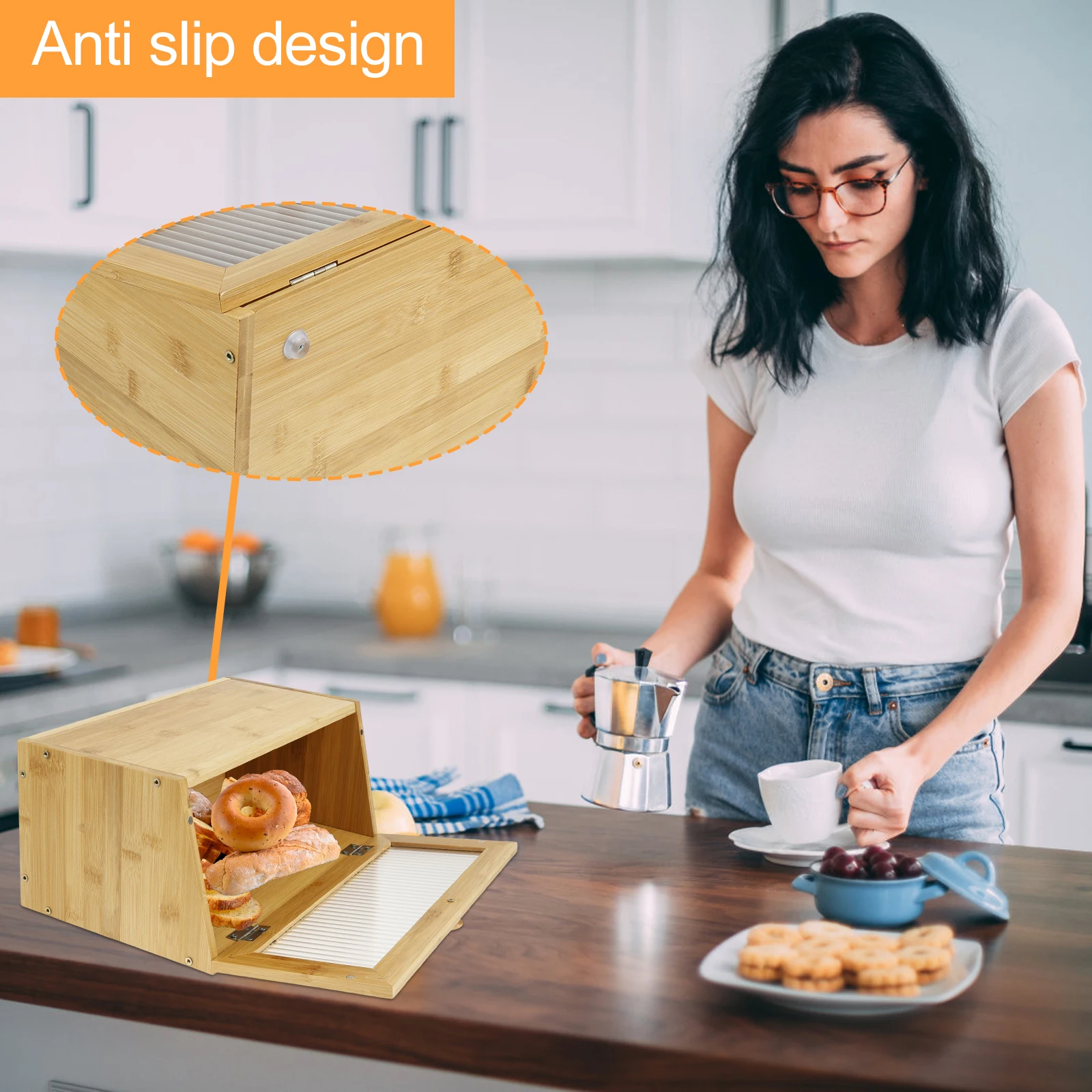 Bambu Ekmek Kutusu Mutfak Tezg - Bread Box Bamboo incelemesi ve fiyatı
