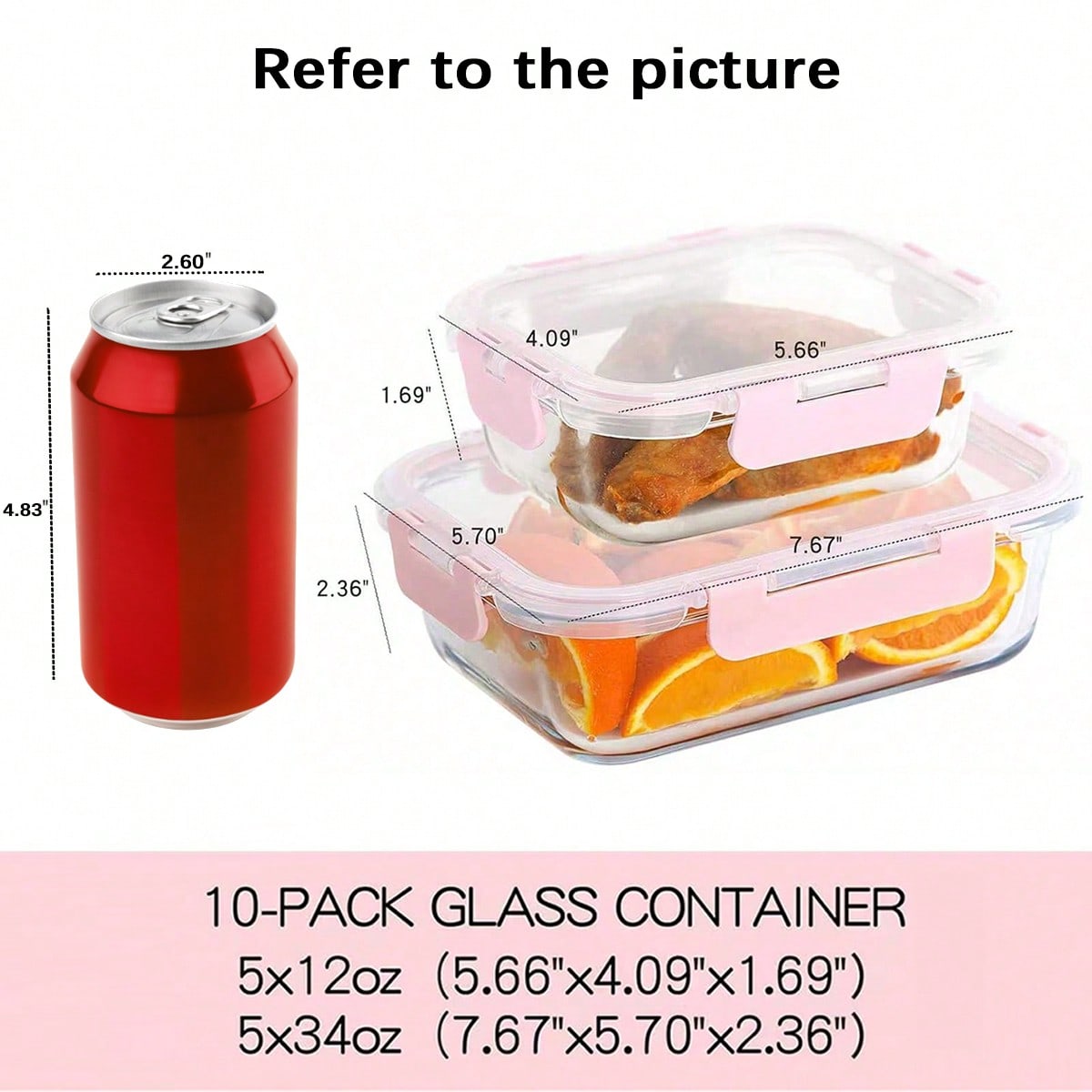 10'lu Paket Cam Yemek Hazırlık - Glass Meal Prep Container incelemesi ve fiyatı